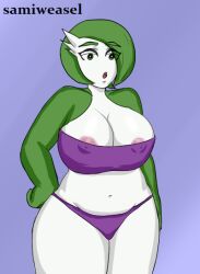 anthro chubby_female female gardevoir mature_female nintendo pokémon_(species) pokemon pokemon_(species) samiweasel solo video_games