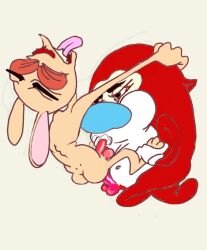 gay_sex interspecies male/male male_focus male_only nickelodeon ren_and_stimpy sucked_and_fucked