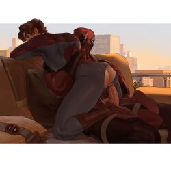 anal anal_sex deadpool gay gay_sex lkikai male male/male male_only marvel marvel_comics peter_parker spider-man wade_wilson