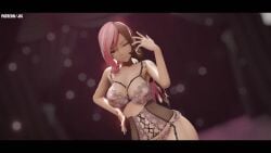 1girls 3d animated ass bouncing_breasts censored dancing heterochromia high_heels jic_jic lingerie mikumikudance mmd multicolored_hair music_video neo_(rwby) rwby sound tagme video