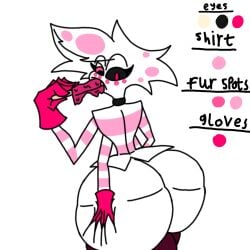 1male actualbeef angel_dust_(hazbin_hotel) ass big_ass demon demon_boy femboy gay hazbin_hotel huge_ass male massive_ass massive_butt only_male tagme