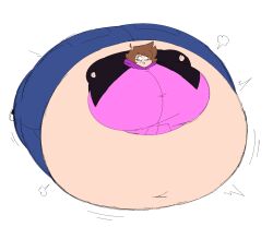 beeblimp big_breasts breasts female huge_breasts inflation spherical_inflation sunken_head sunken_limbs tagme thick_thighs wide_hips