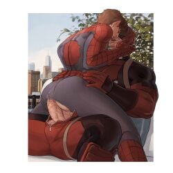 anal anal_sex deadpool gay gay_sex lkikai male male/male male_only marvel marvel_comics peter_parker spider-man wade_wilson yaoi