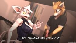 3d 3d_(artwork) anthro canid canine digital_media_(artwork) dominussfm duo female fox hi_res jak_(dominus) male mammal murid murine officer_flint officer_flint_(foretbwat) rat rodent source_filmmaker