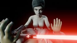 3d 3d_(artwork) 3d_animation animated assertive_female bastila_shan bioware blender dominant_female evil_grin evil_smile female_dominating_male female_on_top female_penetrated femdom goth goth_girl knights_of_the_old_republic lightsaber lucasfilm male_pov malesub no_sound nude nude_female questionable_consent sith star_wars tagme threatening_with_weapon vaginal_penetration video