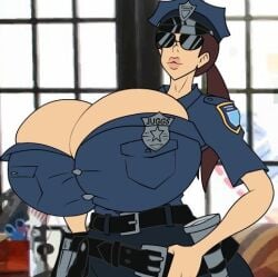 big_lips huge_breasts jasmine_juggs massive_breasts meet_'n'_fuck_games meet_and_fuck officer policewoman puckered_lips