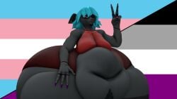 bbw big_ass big_breasts breasts bubble_butt female furry huge_ass overweight queenofthekabuto rat tagme thick_thighs wide_hips