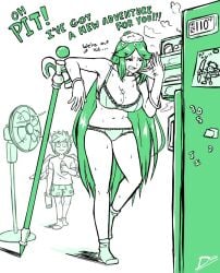 bra breasts diskette female green_hair kid_icarus male nintendo open_mouth palutena panties pit sweat