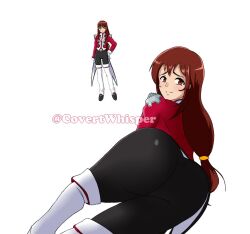 1girls 2024 artist_name ass big_ass bodysuit brown_eyes brown_hair covertwhis84229 erica_fontaine female long_hair sakura_taisen sakura_taisen_iii sakura_wars sega self_upload sole_female