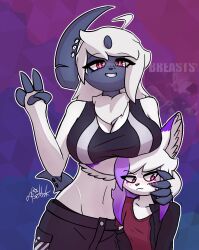 absol absollnk big_breasts breasts cleavage female furry huge_breasts pokémon_(species) pokemon pokemon_(species) thick_thighs wide_hips