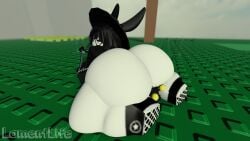 1boy 1girls 3d artist_name ass_smothering big_ass bunnygirl facesitting female huge_ass lamentlife lamentlife_(oc) male massive_ass massive_butt request roblox robloxian smothering smothering_ass subspace_tripmine tagme watermark