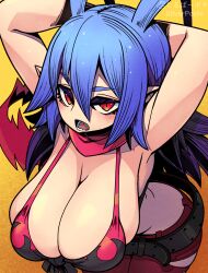 bikini bikini_top breasts canon_genderswap cleavage disgaea disgaea_d2 genderswap_(mtf) kara_age laharl laharl-chan large_breasts nippon_ichi_software