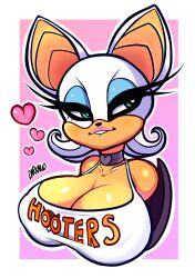 rouge the bat from hooters by darknud