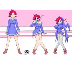 1girls ass_expansion boots brainwashing breast_expansion female heart height_reduction identity_death kumatora mario_(series) mask mother_(series) mother_3 nintendo no_panties pink_hair pre-transformation pussy shy_gal shygalization tagme takeover thick_thighs thigh_expansion transformation transformation_sequence