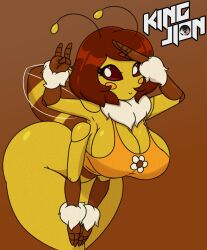 1girls 4_arms antennae anthro anthro_only anthrofied armpits ass bare_shoulders barefoot bee big_ass big_breasts big_butt breasts butt cinny_(bee) female female_only hips huge_ass huge_breasts huge_butt humanoid insects kingjion large_ass large_breasts large_butt multi_arm multi_limb solo solo_female thick thick_ass thick_thighs thighs wide_hips yellow_skin