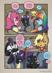 applejack_(mlp) bitchsuit bondage bondage_gear bound comic friendship_is_magic gay genderswap_(ftm) girly hi_res husdur male my_little_pony pinkie_pie_(mlp) rainbow_blitz_(mlp) rarity_(mlp) rule_63 smooth_skin tagme toony