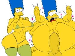 ahe_gao androidspaints big_ass big_penis blue_hair edit feet female full_nelson furanh instant_loss_2koma legs male marge_simpson milf mother penetration penis_in_pussy sex soles the_simpsons toes vaginal_penetration white_background yellow_skin