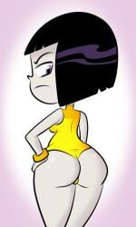 1girls ass big_ass big_butt cartoon_network dat_ass dc dc_comics lady_legasus looking_back rachel_roth raven_(dc) scobionicle99 smooth_skin teen_titans teen_titans_go