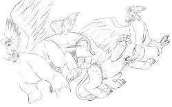 avian avian_taur book breasts claws feathered_wings feathers finger_fuck fingering fingers friendship_is_magic genitals gilda_(mlp) gryphon gryphon_taur hasbro looking_back masturbation matsumoto1shao monochrome multi_leg multi_limb multi_taur multi_wing my_little_pony mythological_avian mythology nipples pussy shocked taur transformation vaginal_masturbation vaginal_penetration wings