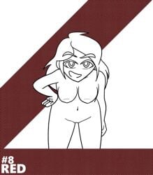 bannerguy bent_over number overly_sarcastic_productions red_(overly_sarcastic_productions)