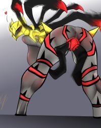 ass big_ass breasts giratina giratina_(altered_form) giratina_(origin_form) latex_suit pokemon pokemon_xy symbiote vaginal_penetration