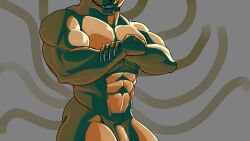 2022 9_tails abs absurd_res anthro anthro_only barazoku biceps canid canine claws digital_media_(artwork) finger_claws flaccid fox genitals hi_res kurama male male_focus male_only male_solo mammal multi_tail muscular muscular_anthro muscular_male muscular_thighs naruto navel nude open_mouth open_smile pecs penis pinumontbalou pinup pose quads sharp_teeth smile solo solo_male tailed_beast teeth thick_thighs tongue