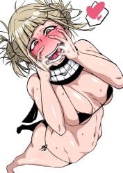 big_breasts blush himiko_toga micro_bikini muruchi- my_hero_academia tagme