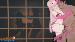 1boy 1boy1girl 1girls 30_seconds 3d animated cheating dark-skinned_male darling_in_the_franxx doggy_style fat_man fishnets lingerie longer_than_30_seconds netorare no_sound pale-skinned_female shadow silhouette silhouette_sex stealth_sex stockings tagme ugly_bastard ugly_man video yuukis zero_two_(darling_in_the_franxx)