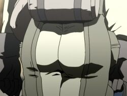 2d animated animated_gif ass butt butt_focus dat_ass desert_punk gif junko_asagiri screencap tease teasing