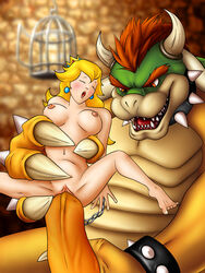 bowser female jocarra male mario_(series) nintendo penis princess_peach rape straight_hair