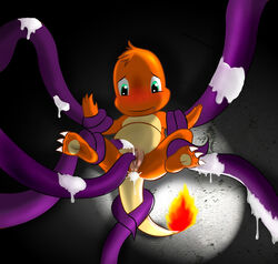 charmander color female female_only fire nintendo pokémon_(species) pokemon pokemon_rgby redemption3445 solo tail tail_fire tentacle