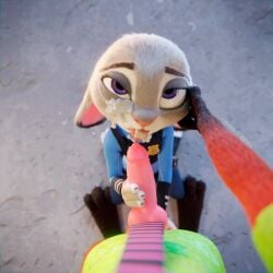 animal_genitalia blowjob clothed_female clothed_sex clothing cum cum_in_mouth cum_on_face deepthroat disney fellatio judy_hopps nick_wilde oral_sex penis public_sex s1nnerfox sinnerfox tagme zootopia