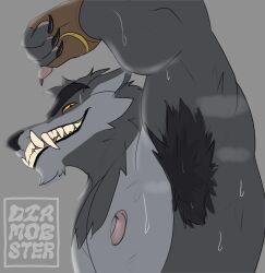 anthro armpit_fetish armpits dire_(fortnite) fortnite male male_only musk werewolf