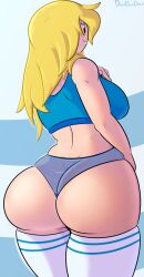 1girls 2022 adventure_time ass ass_focus back_view big_ass big_breasts big_butt black_eyes blonde_hair blue_panties blue_underwear breasts bubble_butt cartoon_network curvy davidsanchan fat_ass female female_focus female_only fionna_the_human_girl from_behind human humanoid large_ass large_breasts light-skinned_female light_skin long_hair panties sideboob simple_background smile smiling solo solo_female thick_ass thick_thighs thighhighs thighs underwear voluptuous