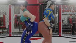 3d animated ass_attack ass_to_ass big_ass capcom chun-li clothed kishi moaning mp4 no_sound pantyhose street_fighter street_fighter_alpha street_fighter_v video