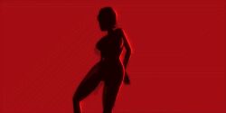 animated arms_up bikini bob_cut breasts dancing epilepsy_warning female female_only flashing_lights gif highlights_(coloring) hourglass_figure implied_nudity james_lee shaking_butt short_hair silhouette white_bikini wide_hips