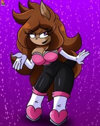 barbara_doe_(lt) big_breasts deer_girl lewdtoons rouge_the_bat rouge_the_bat_(cosplay) sonic_(series) sonic_oc sonic_the_hedgehog_(series) thighs