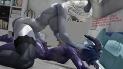 2futas 3d anal anal_sex ass athletic_futanari big_breasts bluegirl91 breast_size_difference breasts draenei futa_on_futa futa_only futanari legs muscular_futanari muscular_legs muscular_thighs nipples penetration sex stockings thighs warcraft world_of_warcraft wow