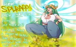 ass_on_face big_ass bubble_ass bubble_butt facesitting fart fart_cloud fart_worship farting_in_face female forced_to_sniffing gobrush green_hair height_difference jeans kid_icarus light-skinned_female light_skin long_hair milf nintendo palutena pit pit_(kid_icarus) seductive sex sexually_suggestive shart smelly_ass smelly_pussy thick_ass thick_legs thick_thighs