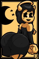 1girls about_to_fart alice_angel alternate_version_available ass bendy_and_the_ink_machine big_ass big_butt butt fat_ass fat_butt female female_only full_of_gas huge_ass huge_butt hyper iclankeri looking_at_viewer mole mole_under_eye solo thick_ass