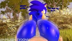 2boys 3d anal anal_sex anthro big_ass blue_skin cocky cum_in_ass femboy gay human human_on_male human_penetrating human_penetrating_anthro light-skinned_male looking_at_viewer looking_back looking_back_at_viewer male_only male_penetrating_male moaning moaning_in_pleasure naughtyxink pov pov_eye_contact reverse_cowgirl_position smile smug smug_face smug_grin sonic_(series) sonic_the_hedgehog sonic_the_hedgehog_(series) yaoi