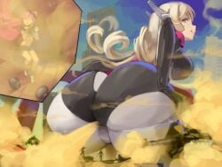 asshole big_ass blonde_hair fart farting_in_face future giantess kazo