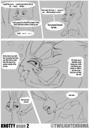 2022 all_fours anthro anthro_on_anthro black_and_grey canid canine closed_eyes comic dialogue disney duo english_text face_lick female flat_chest fox grey_background heart hi_res imminent_sex interspecies judy_hopps lagomorph leporid licking male male/female mammal monochrome nick_wilde nude predator/prey rabbit simple_background sketch text tongue tongue_out twilightchroma zootopia