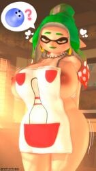 1girls 3d ana_margarita_de_la_beef apron apron_only areolae ass big_ass big_breasts big_butt bowling_pin breasts bubble_ass curvy fat_ass female green_lipstick hi_res huge_ass huge_butt inkling innuendo large_ass large_breasts latina leviantan581re light-skinned_female lipstick looking_at_viewer marine mature_female milf nipples oc older_female seductive solo source_filmmaker splatoon splatoon_2 thick thick_ass wide_hips wyer_bowling