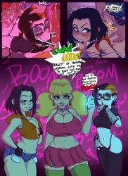 3boys 3girls anal_penetration ben_10 big_breasts breasts cartoon_college_party choker comic crossover cum_in_ass cum_inside doggy_style earrings elbow_gloves erect_penis glasses gwen_tennyson huge_cock inspector_gadget jackie_chan_adventures jade_chan micro_shorts multiple_boys multiple_girls nipple_bulge page_11 penny_gadget sex skirt slashysmiley smooth_skin speech_bubble stockings tank_top teenager threesome twintails two_tone_hair vaginal_penetration