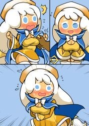 big_breasts breasts cookie_run cookie_run_kingdom cream_puff_cookie flag_(artist) huge_breasts large_breasts offscreen_character older