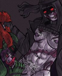 artist_request blowjob evil_smile gay hank_j._wimbleton madness_combat male male/male muscular_male tricky_the_clown yaoi