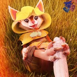 3d absurd_res anthro blender3d blender_(disambiguation) blender_(software) blender_cycles dota dota_2 foot_fetish foot_play footjob hi_res hoodwink hoodwink_(dota) huge_filesize paw_job pawjob paws rookieanimator210 sex