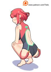 1girls alternate_costume ass female nintendo pyra sideboob solo swimsuit tagme teliodraw xenoblade_(series) xenoblade_chronicles_2