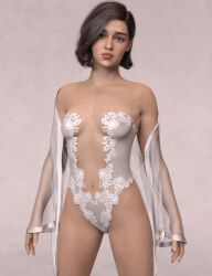 1girls 3d 3d_(artwork) celebrity daenerys_targaryen daz3d daz_studio emilia_clarke female female_only game_of_thrones human human_only light-skinned_female light_skin lingerie pin3d seductive small_breasts solo